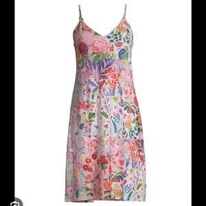 Johnny Was Floral Chemise in Pink and Multicolor
